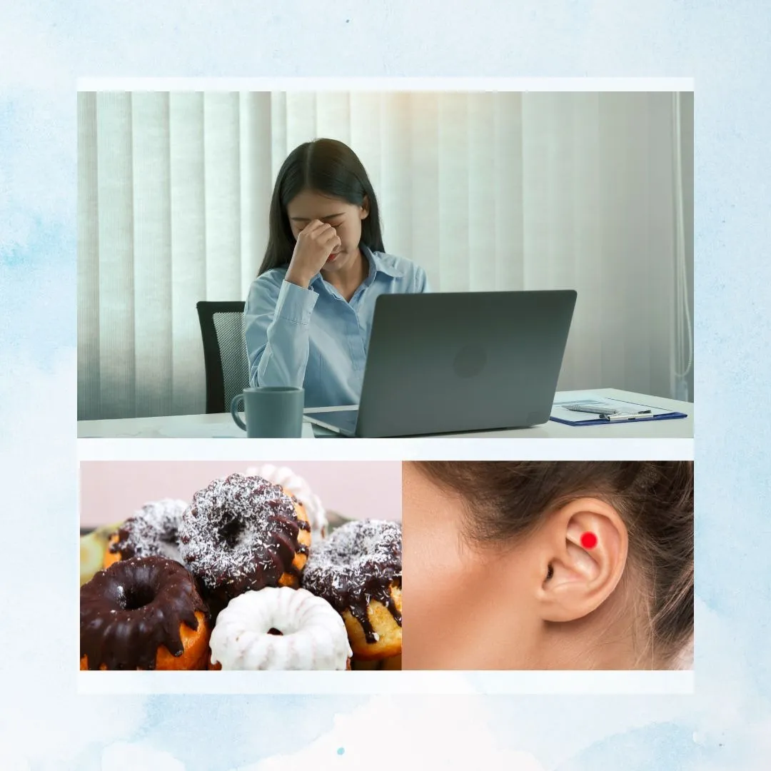 「ストレス太りの原因と解消法｜耳つぼで“食べすぎ”と“脂肪の蓄積”を防ぐ方法」