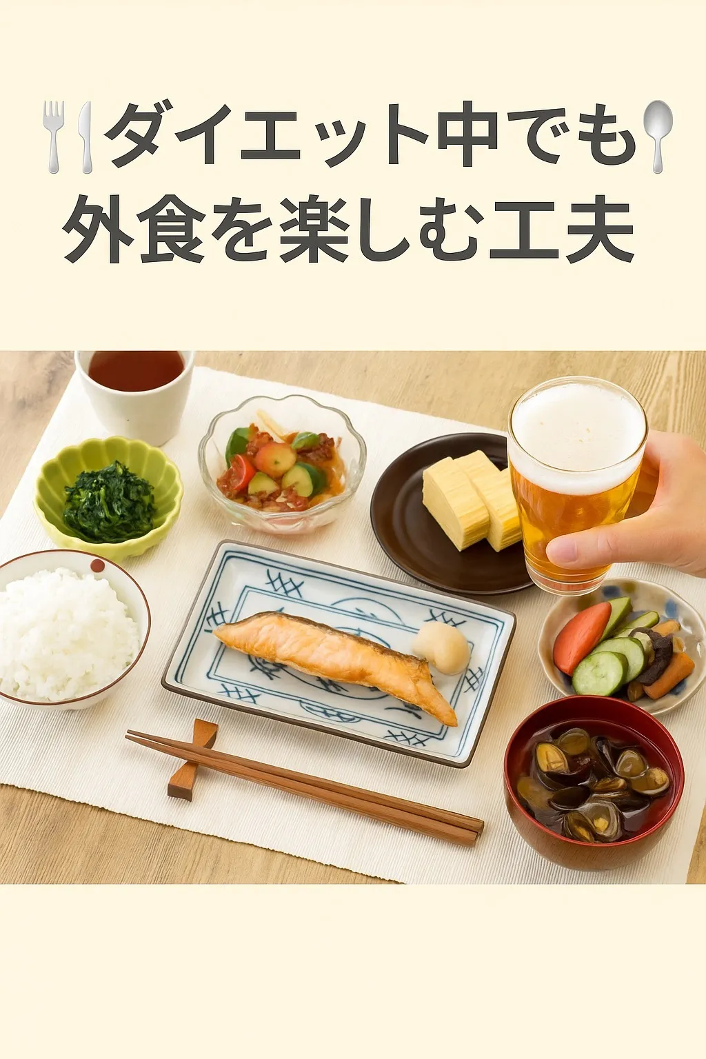 🍴「ダイエット中でも外食を楽しむ工夫」